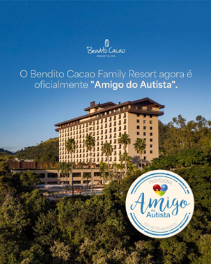 Bendito Cacao Family Resort recebe certificação ‘Amigo do Autista’ 