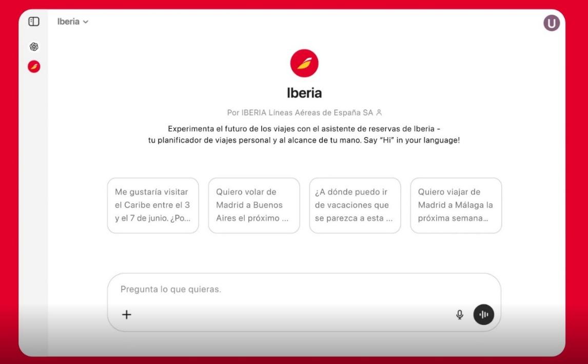 Nasce o ‘Iberia GPT’, novo canal de recomendação de viagens no ChatGPT