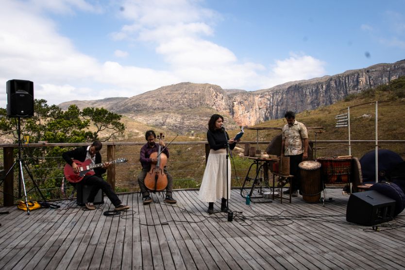 Jazz entre montanhas e cachoeiras: 