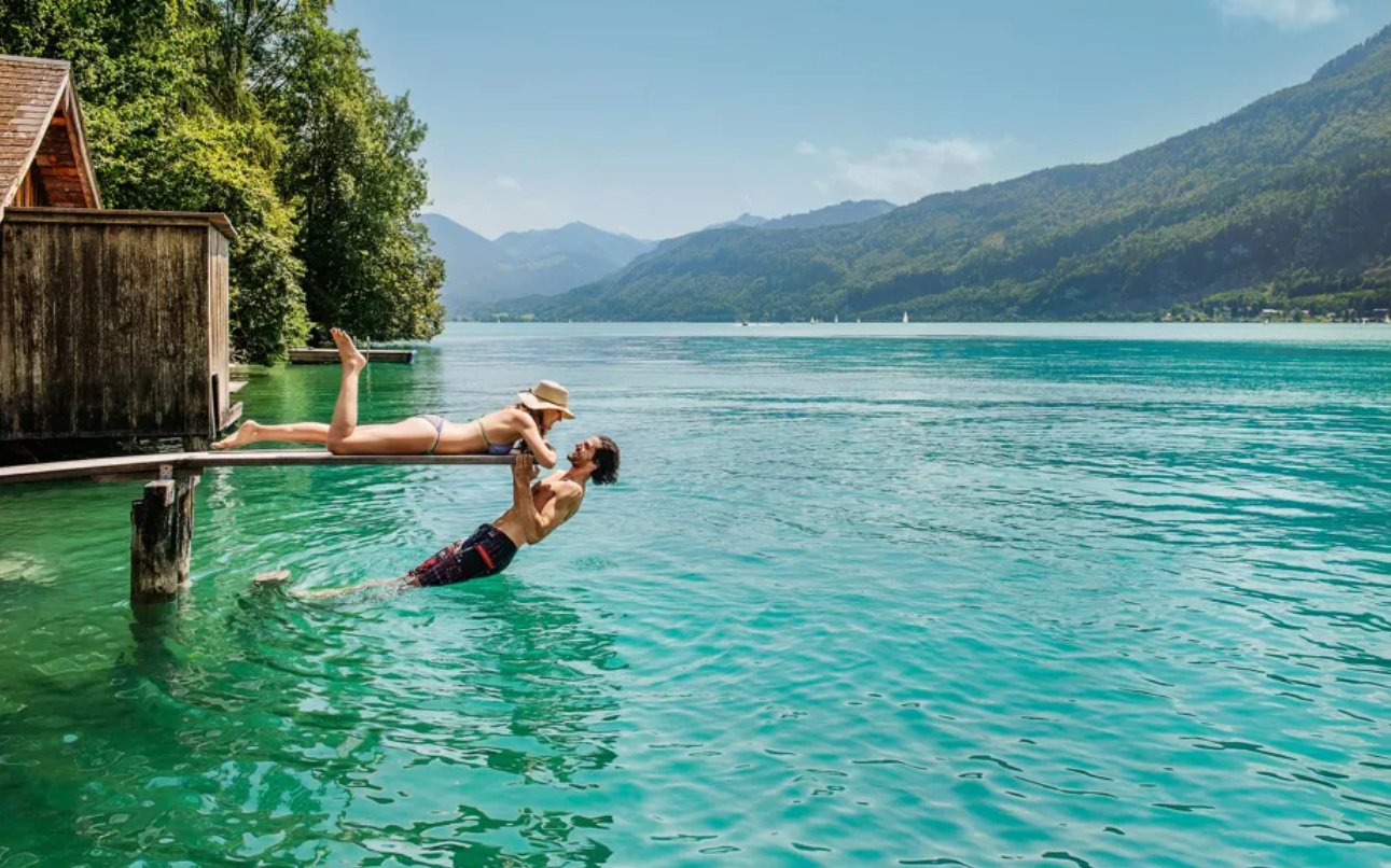 Salzkammergut, na Áustria: Sal, montanhas e lagos cristalinos