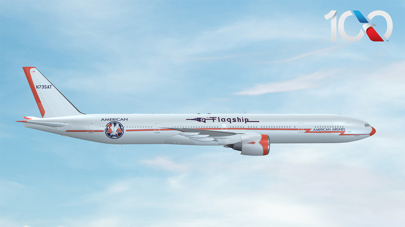 American Airlines revela a pintura especial do Flagship®antes do centenário