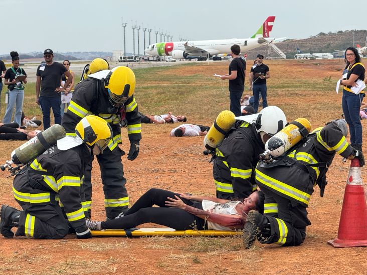 BH Airport simula pouso de emergência com cerca de 140 passageiros a bordo de um Airbus A320
