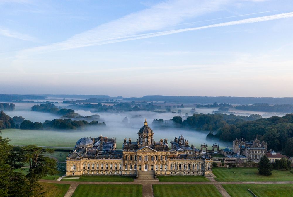 Exterior shot of Castle Howard and Gardens