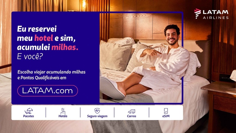 LATAM Airlines reposiciona portal LATAM.com e destaca acúmulo de milhas ao planejar viagem completa na plataforma