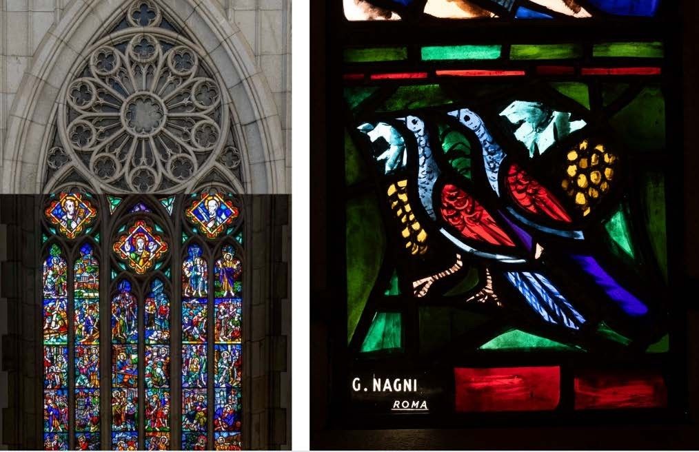 Exposição na Catedral da Sé destaca detalhes de seus 56 vitrais europeus e brasileiros