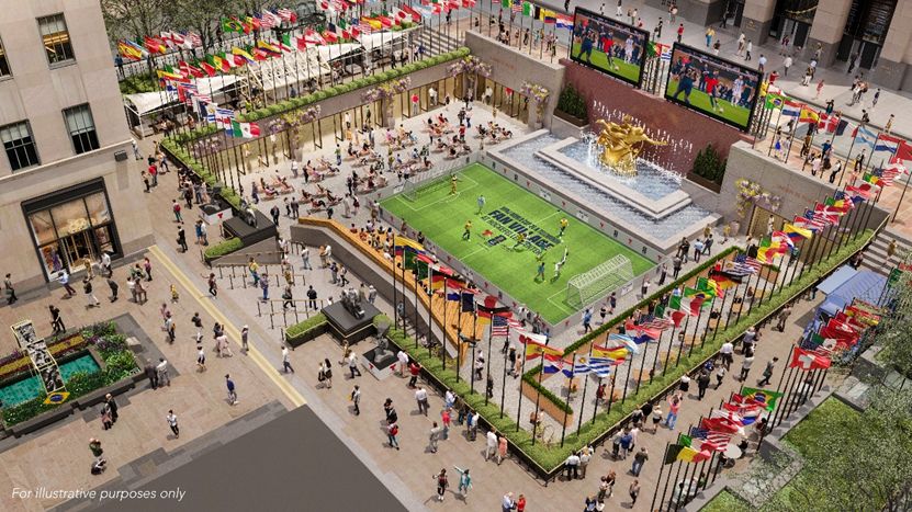 Rockefeller Center será palco da Fan Village oficial da Copa do Mundo 2026™
