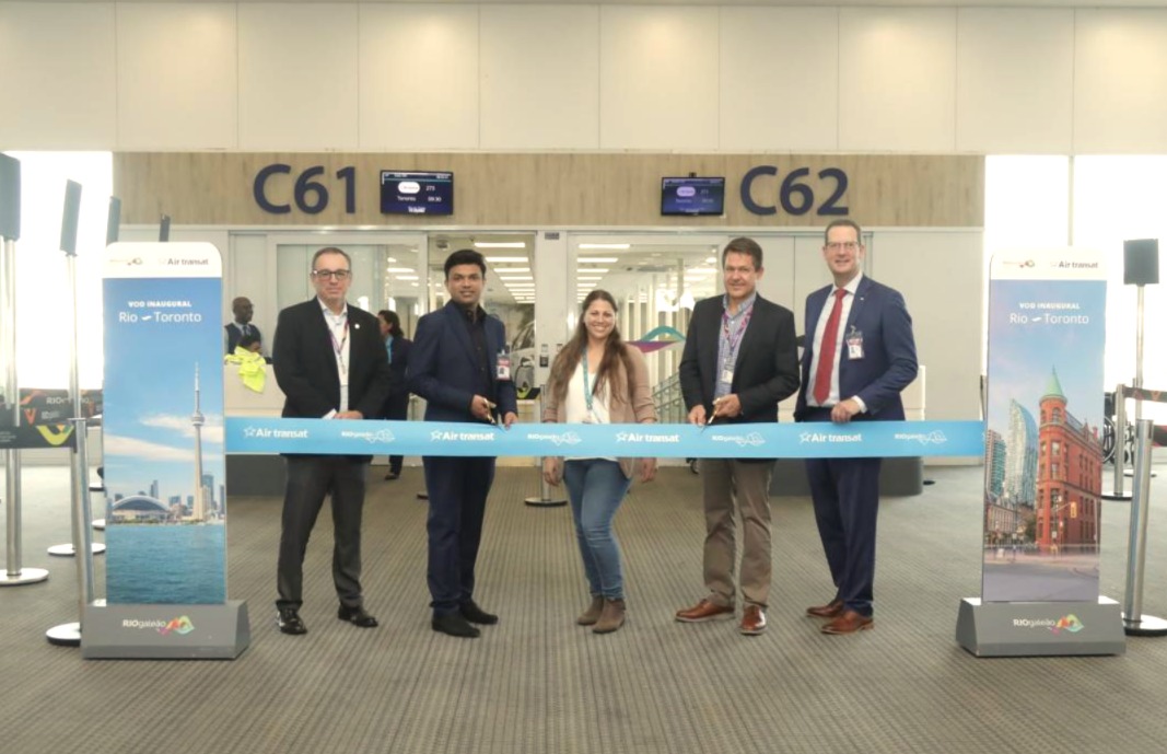 Air Transat pousa no Rio de Janeiro:nova rota direta de Toronto inaugurada hoje