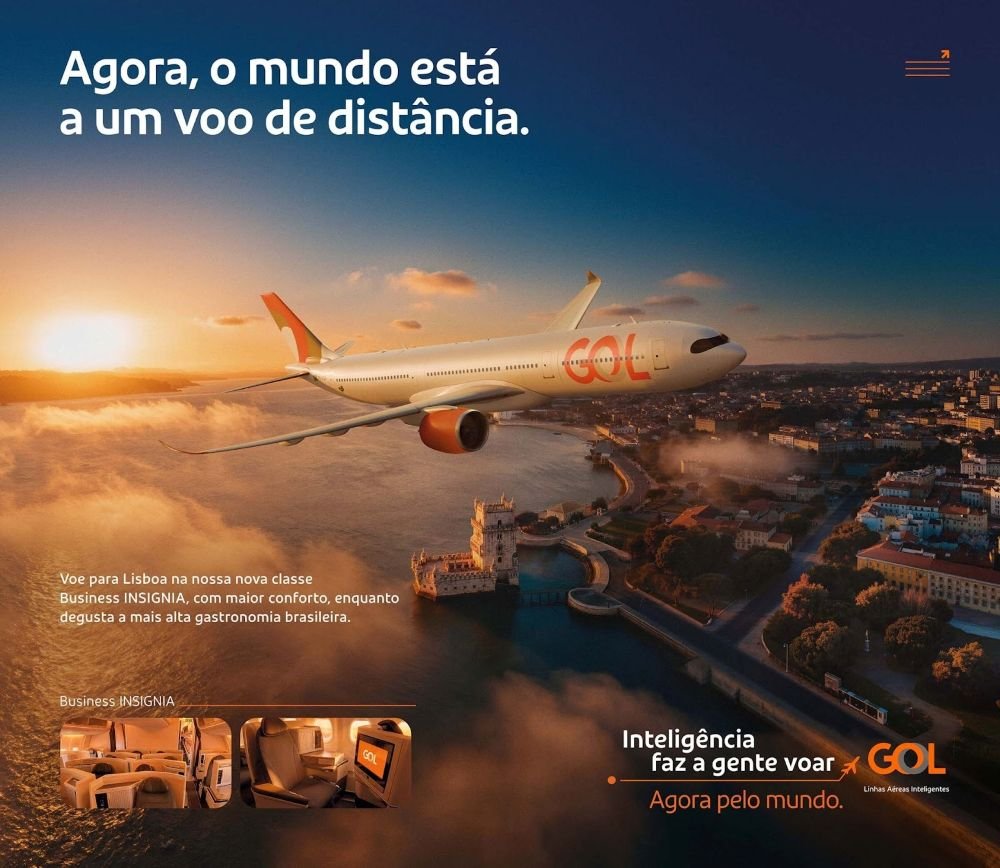 GOL anuncia abertura de vendas de bilhetes para os voos intercontinentais entre Rio de Janeiro e Lisboa