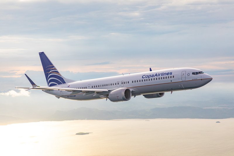 COPA Airlines Boeing 737 Max 9 photographed in the Republic of Panama on 1 September 2018 by Chad Slattery from Wolfe Air Aviation Learjet 25B.