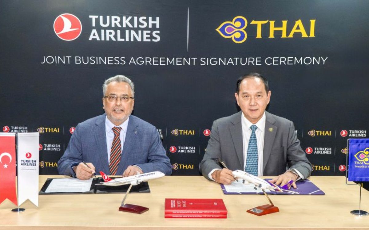 Turkish Airlines e THAI assinam acordo de negócios conjunto