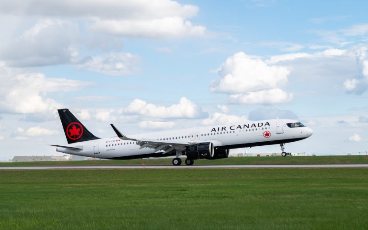 A Era Glowing Hearted da Air Canada Começa com a Decolagem do Primeiro Voo Comercial do Airbus A321XLR