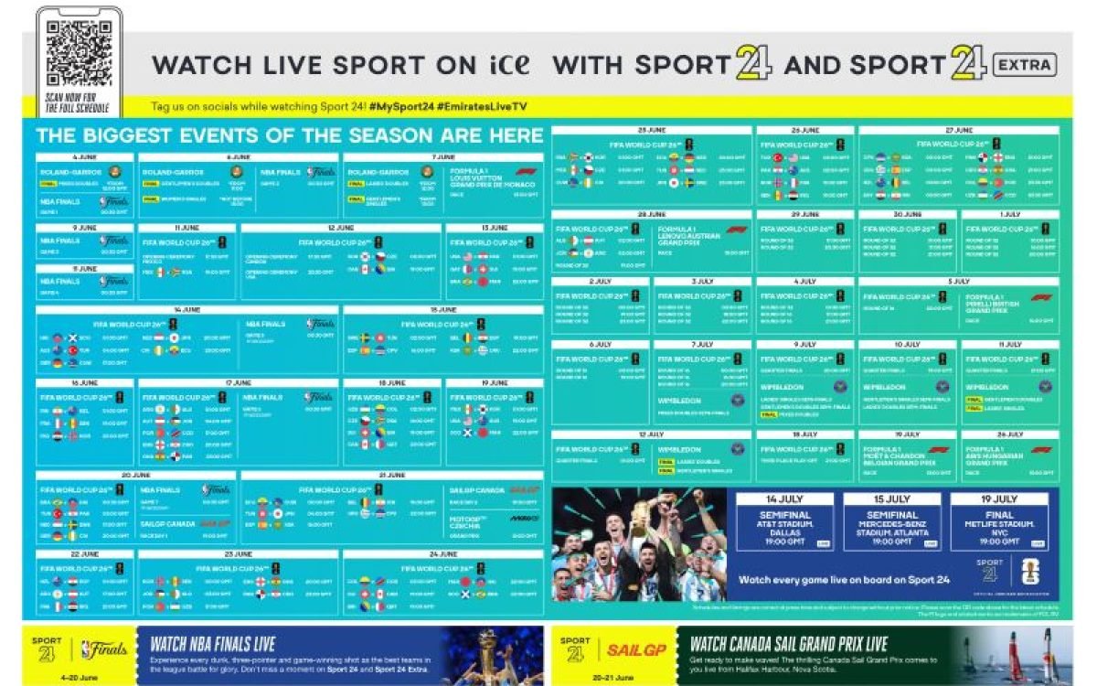 Passageiros da Emirates acompanham a Copa do Mundo da FIFA 26™ ao vivo nos céus