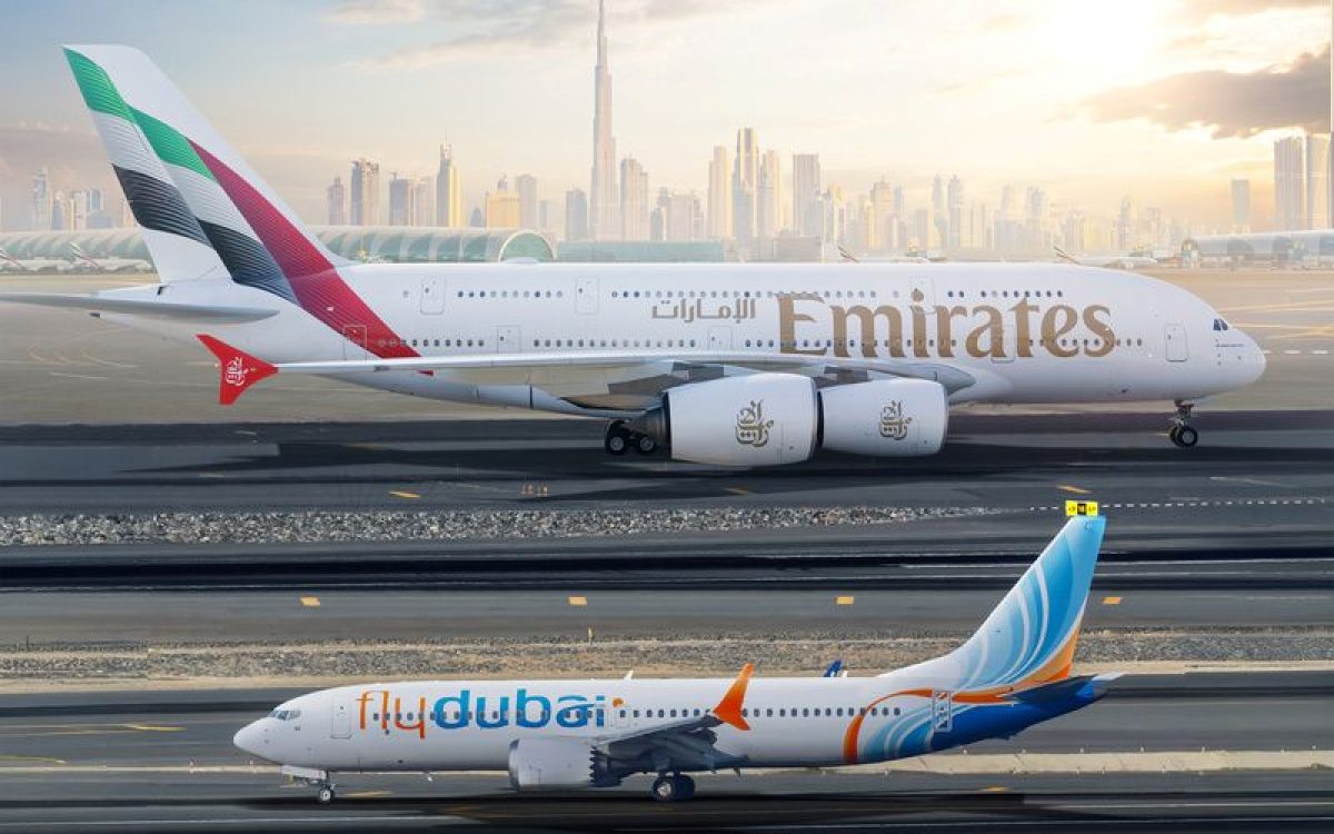 Emirates e flydubai atingem marca de 5 milhões de passageiros transportados em sua rede conjunta no último ano